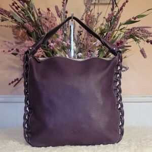 Extremely Rare SZ Collection Purple Leather Bag